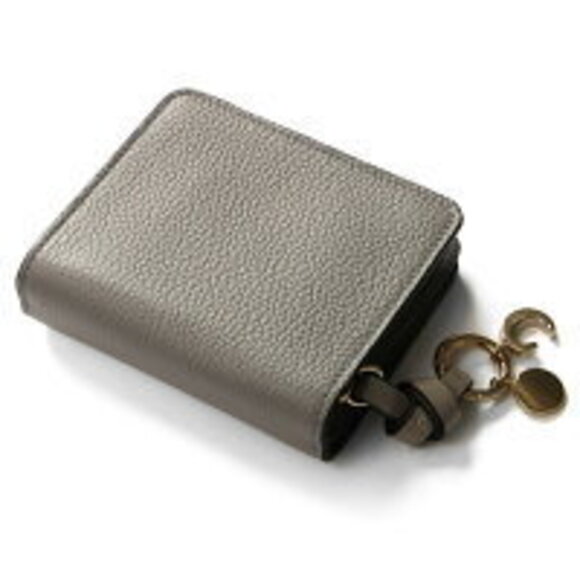 Chloe Alphabet Cashmere Gray Bifold Wallet - Picture 5 of 5